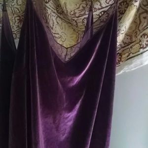 Intimately free people velvet slip dress